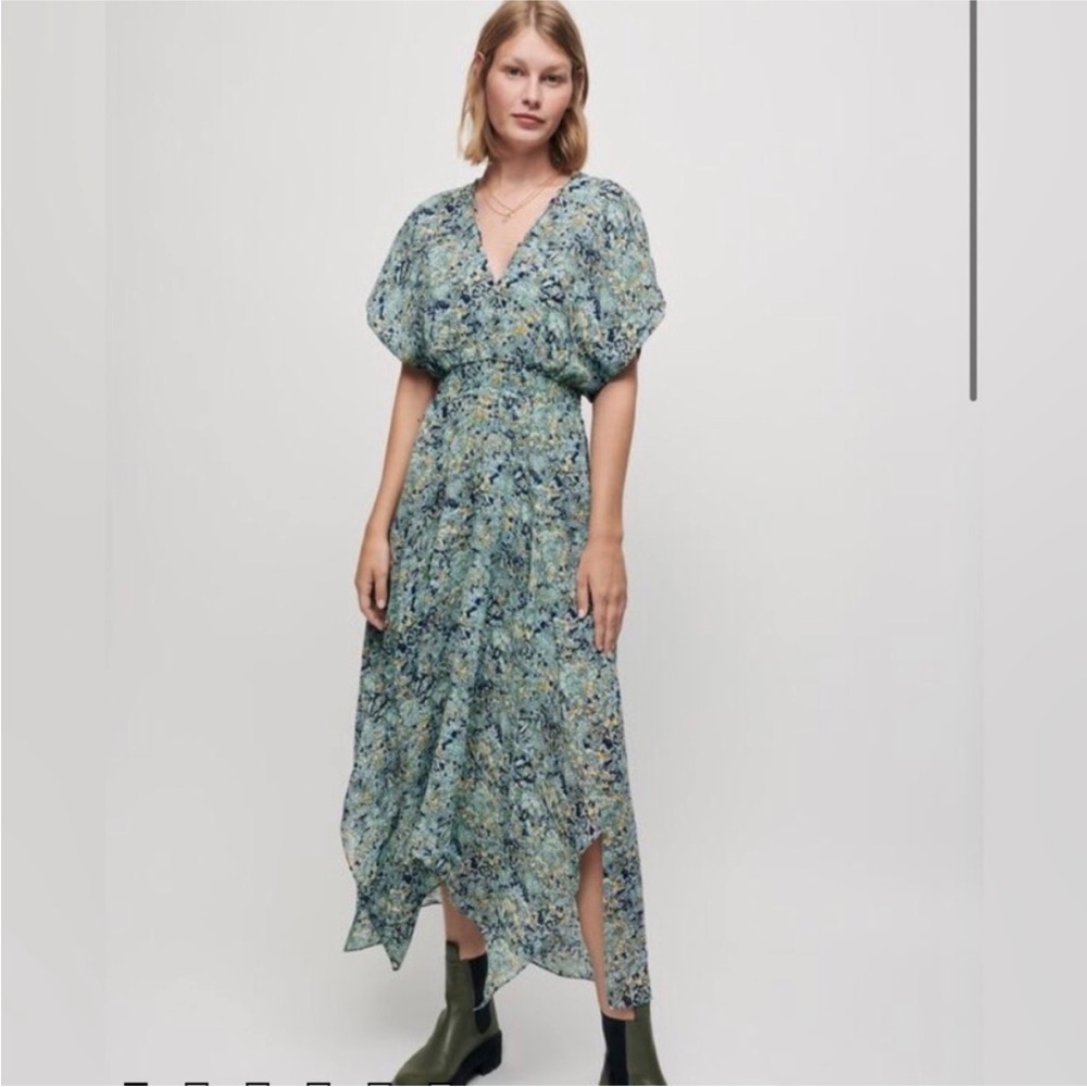 Maje Rachelli Floral maxi dress  size 34 - Picture 11 of 12